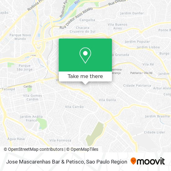 Jose Mascarenhas Bar & Petisco map