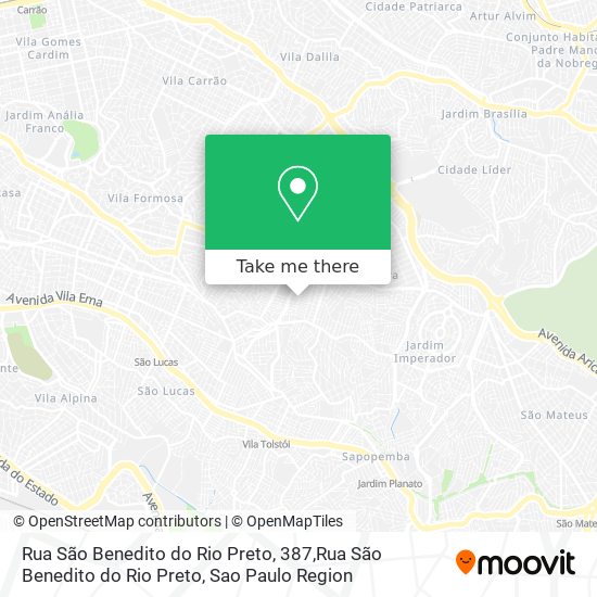 Rua São Benedito do Rio Preto, 387,Rua São Benedito do Rio Preto map