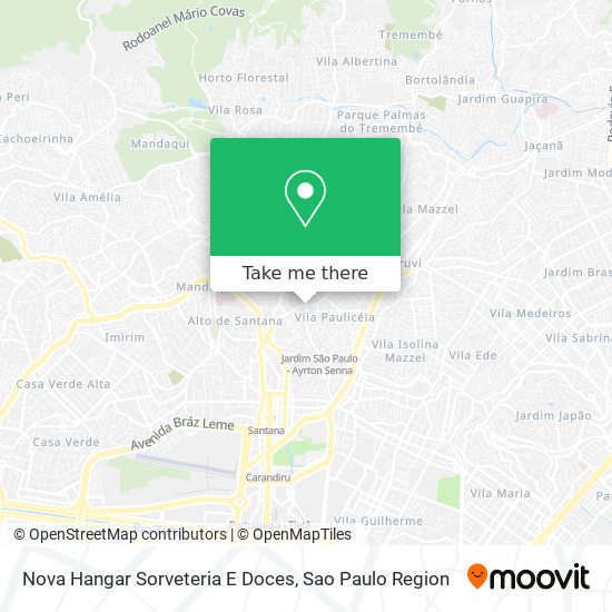 Nova Hangar Sorveteria E Doces map