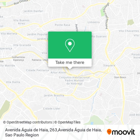 Mapa Avenida Águia de Haia, 263,Avenida Águia de Haia