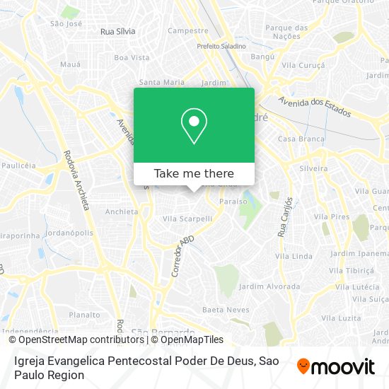 Igreja Evangelica Pentecostal Poder De Deus map