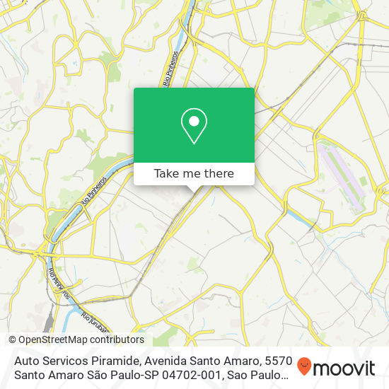 Auto Servicos Piramide, Avenida Santo Amaro, 5570 Santo Amaro São Paulo-SP 04702-001 map