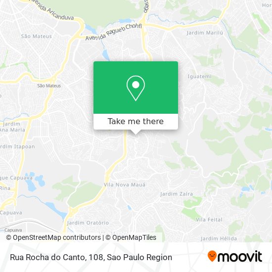 Mapa Rua Rocha do Canto, 108
