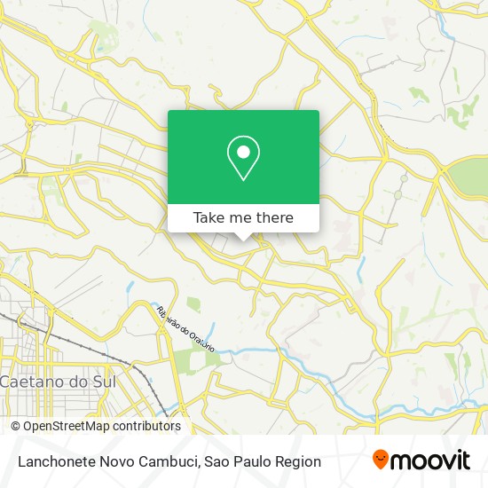 Lanchonete Novo Cambuci map