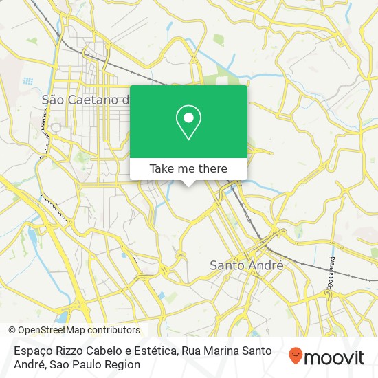 Espaço Rizzo Cabelo e Estética, Rua Marina Santo André map