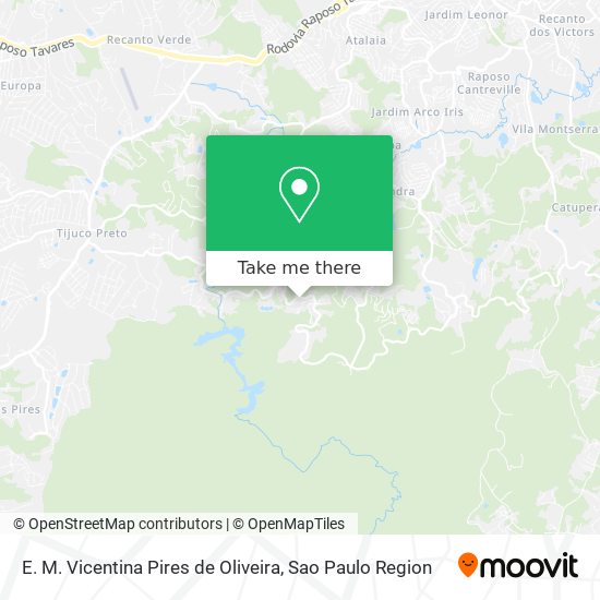 E. M. Vicentina Pires de Oliveira map