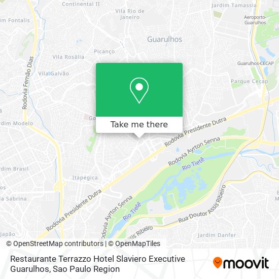 Restaurante Terrazzo Hotel Slaviero Executive Guarulhos map