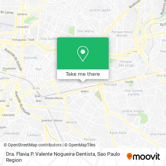 Dra. Flavia P. Valente Nogueira-Dentista map