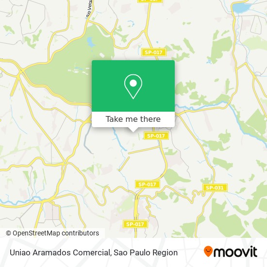 Uniao Aramados Comercial map