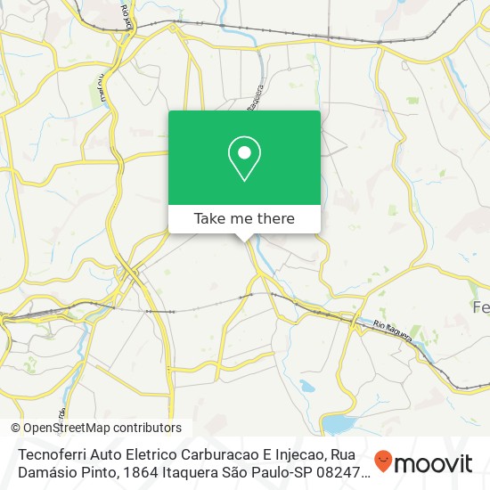 Mapa Tecnoferri Auto Eletrico Carburacao E Injecao, Rua Damásio Pinto, 1864 Itaquera São Paulo-SP 08247-000