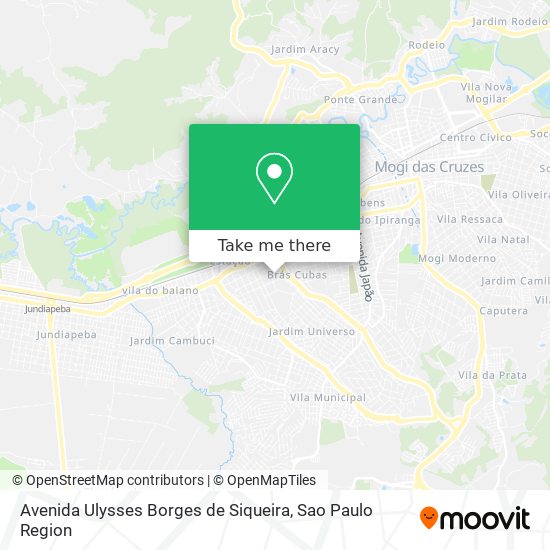 Mapa Avenida Ulysses Borges de Siqueira