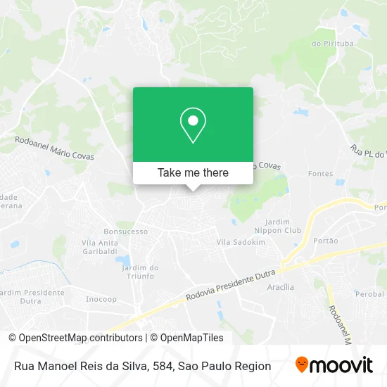 Rua Manoel Reis da Silva, 584 map