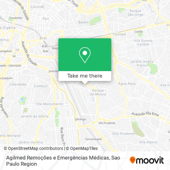 Agilmed Remoções e Emergências Médicas map