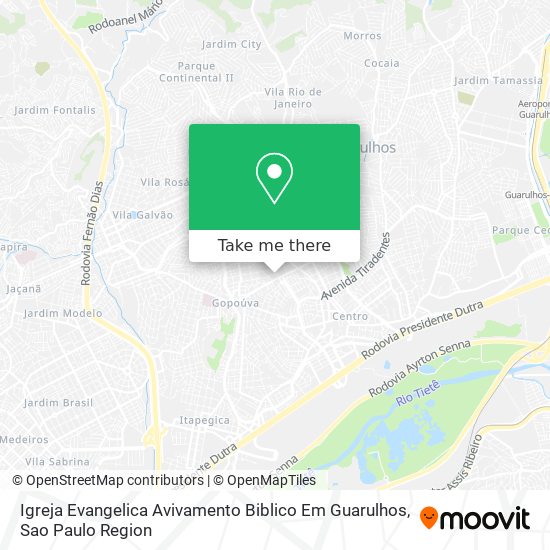 Igreja Evangelica Avivamento Biblico Em Guarulhos map