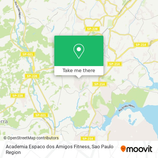 Mapa Academia Espaco dos Amigos Fitness