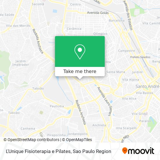 L'Unique Fisioterapia e Pilates map