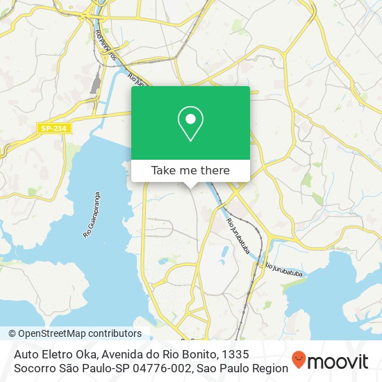 Auto Eletro Oka, Avenida do Rio Bonito, 1335 Socorro São Paulo-SP 04776-002 map