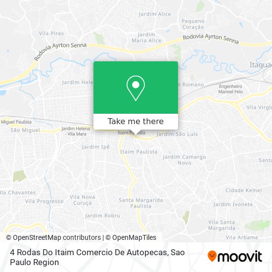 4 Rodas Do Itaim Comercio De Autopecas map