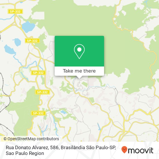 Mapa Rua Donato Alvarez, 586, Brasilândia São Paulo-SP