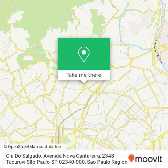 Cia Do Salgado, Avenida Nova Cantareira, 2348 Tucuruvi São Paulo-SP 02340-000 map