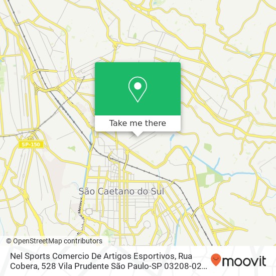 Nel Sports Comercio De Artigos Esportivos, Rua Cobera, 528 Vila Prudente São Paulo-SP 03208-020 map