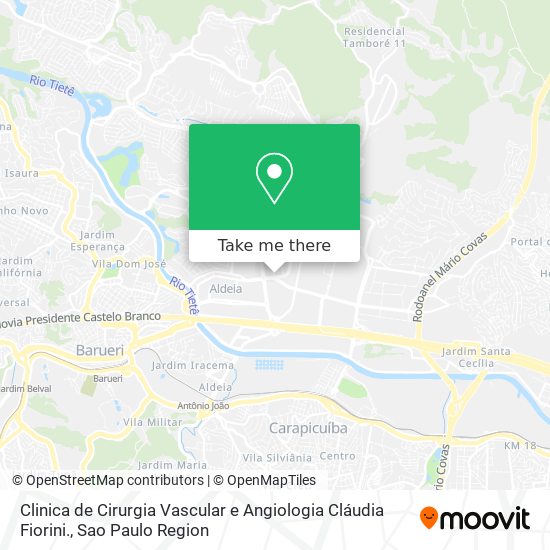 Clinica de Cirurgia Vascular e Angiologia Cláudia Fiorini. map