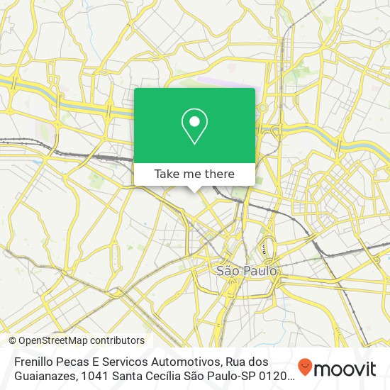Frenillo Pecas E Servicos Automotivos, Rua dos Guaianazes, 1041 Santa Cecília São Paulo-SP 01204-001 map
