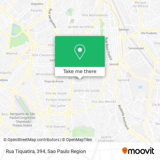 Rua Tiquatira, 394 map