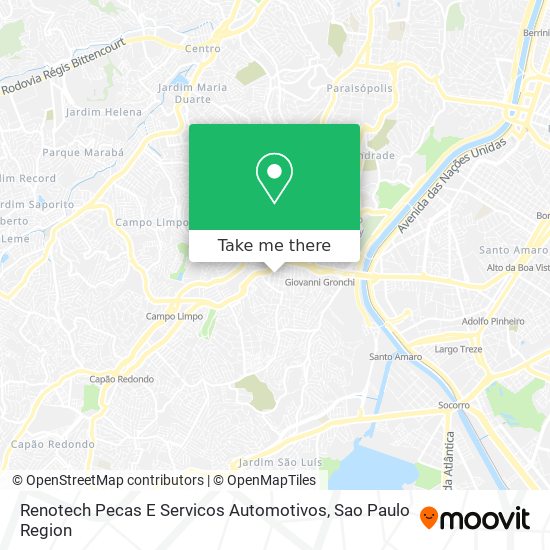 Mapa Renotech Pecas E Servicos Automotivos