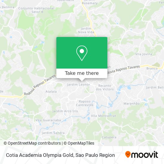 Cotia Academia Olympia Gold map