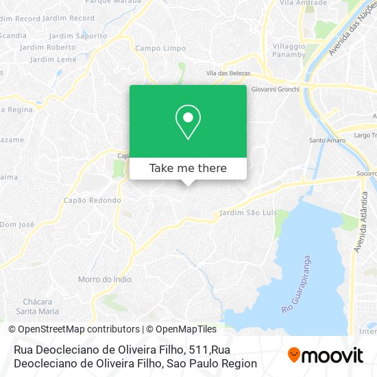 Mapa Rua Deocleciano de Oliveira Filho, 511,Rua Deocleciano de Oliveira Filho