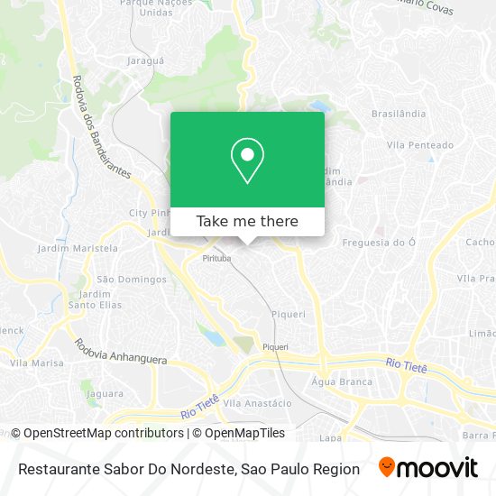 Mapa Restaurante Sabor Do Nordeste