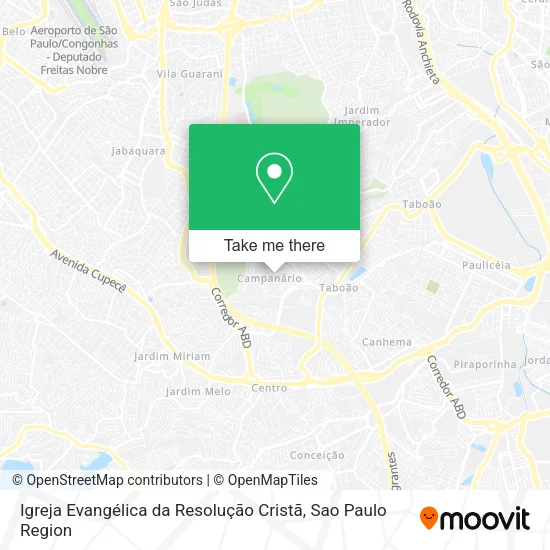 Igreja Evangélica da Resolução Cristã map