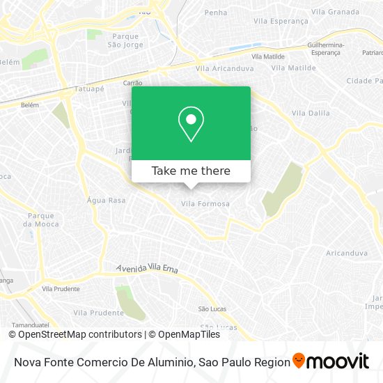 Mapa Nova Fonte Comercio De Aluminio