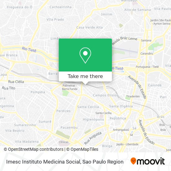 Imesc Instituto Medicina Social map