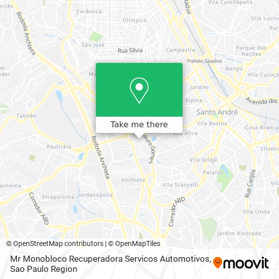 Mapa Mr Monobloco Recuperadora Servicos Automotivos