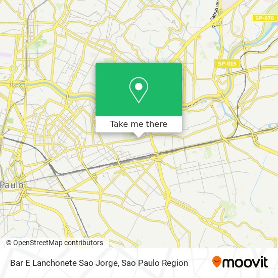 Mapa Bar E Lanchonete Sao Jorge