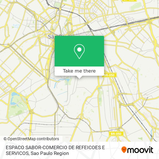 ESPACO SABOR-COMERCIO DE REFEICOES E SERVICOS map
