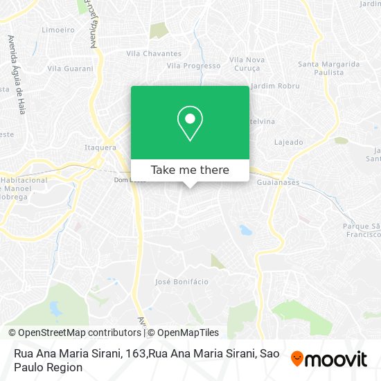 Mapa Rua Ana Maria Sirani, 163,Rua Ana Maria Sirani