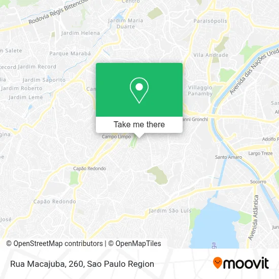 Rua Macajuba, 260 map