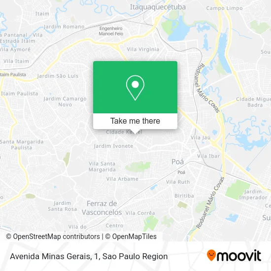 Avenida Minas Gerais, 1 map