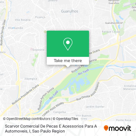 Mapa Scarvor Comercial De Pecas E Acessorios Para A Automoveis, I