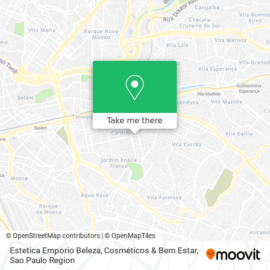 Mapa Estetica Emporio Beleza, Cosméticos & Bem Estar