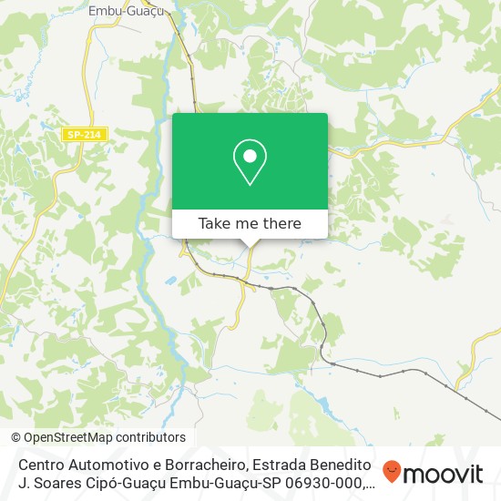 Centro Automotivo e Borracheiro, Estrada Benedito J. Soares Cipó-Guaçu Embu-Guaçu-SP 06930-000 map