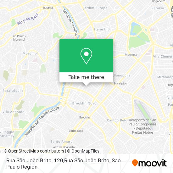Rua São João Brito, 120,Rua São João Brito map
