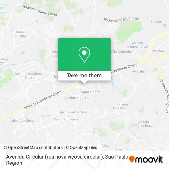 Avenida Circular (rua nova viçosa circular) map