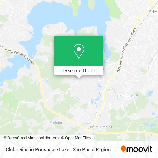 Clube Rincão Pousada e Lazer map