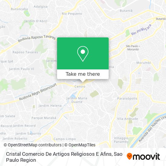 Cristal Comercio De Artigos Religiosos E Afins map