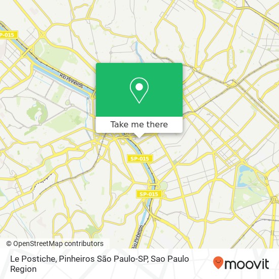 Mapa Le Postiche, Pinheiros São Paulo-SP