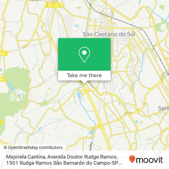 Mejorela Cantina, Avenida Doutor Rudge Ramos, 1501 Rudge Ramos São Bernardo do Campo-SP 09639-000 map